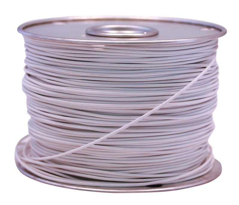 Southwire 55671423 Primary Wire; 12-Gauge Bulk Spool; 100-Feet; White - Image 1