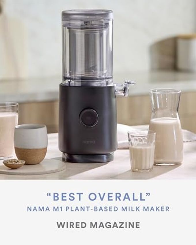 NAMA M1 Plant Milk Maker  Homemade Oat, Seed, & Nut Milk Maker Machine  Smooth, Creamy Texture Barista Quality Milk in Minutes  Blends & Strains in One Container  Easy to Clean - Image 2
