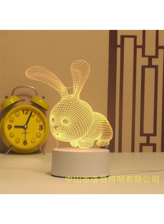Bluejw Creative 3d Nightlight Acrylic Atmosphere Gift Bedside Atmosphere Lamp Activity Gift DIY Table Lamp - Image 1