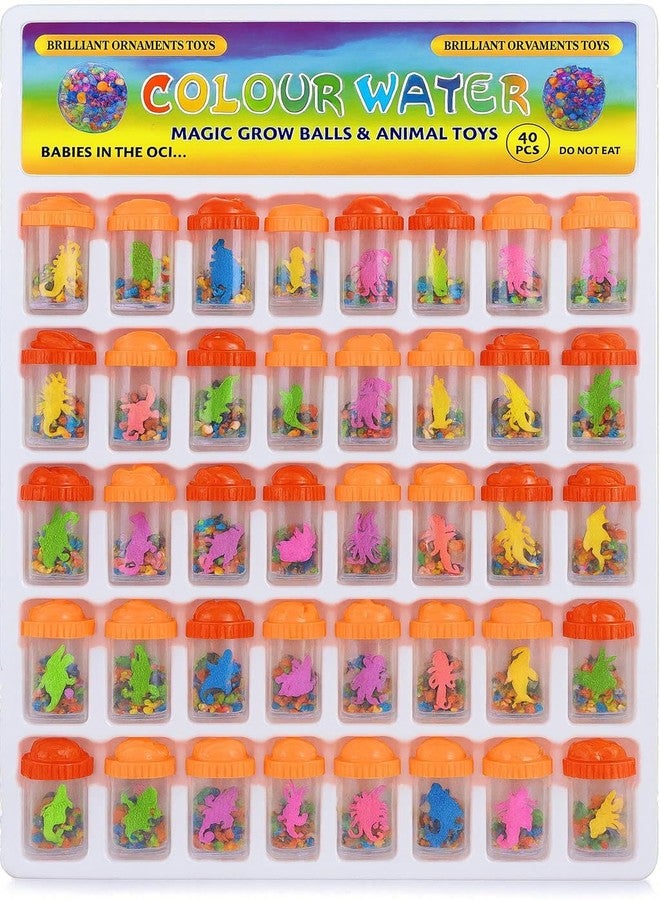 Trinanta Ventures Multicolour Jelly Water Balls – 40 Pcs Absorbent Polymer Jelly Beads, Magic Water Crystal Jelly Balls - Rubber Water Balls/Jelly Water Beads for Plant, Jelly Bubbles for Kids - Image 1