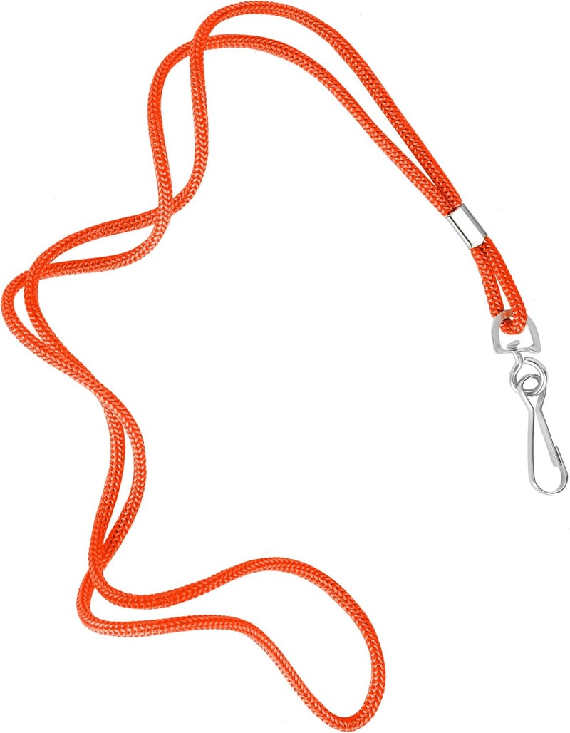 COTODO ID Orange Lanyards Safety Badge Lanyard 36" with Swivel Hook 100 Pack - Image 1