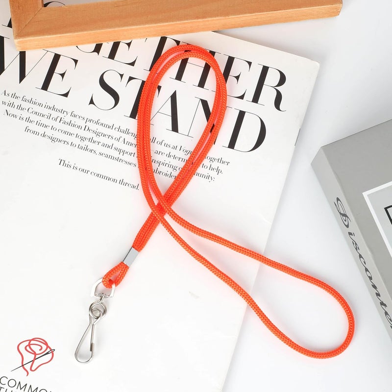 COTODO ID Orange Lanyards Safety Badge Lanyard 36" with Swivel Hook 100 Pack - Image 5