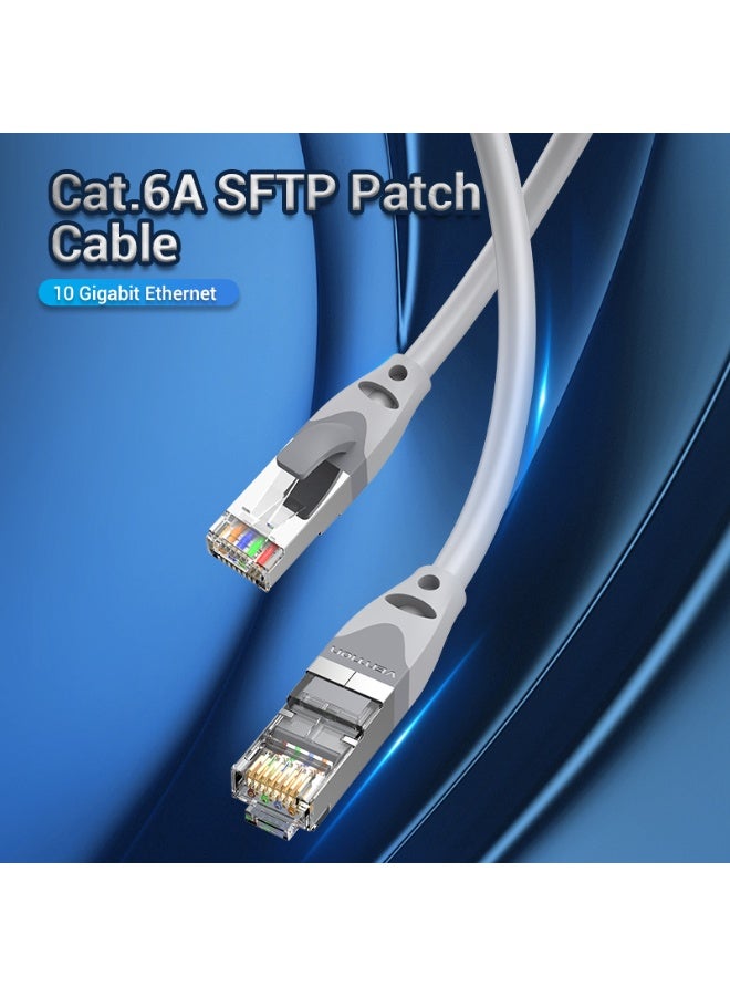 VENTION Cat.6A SFTP Patch Cable 0.3M Gray Model # IBHHAA - Image 2