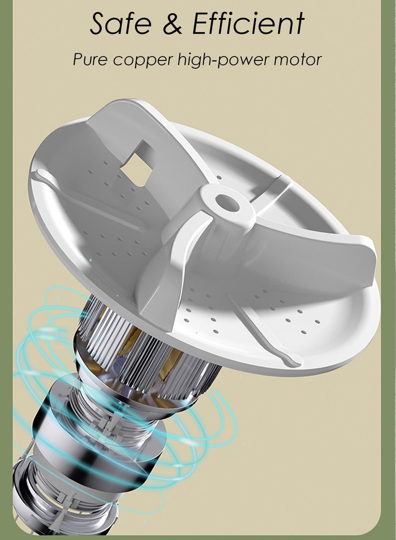 Bolivia's Portable washing machine,Mini Washer,9 L upgraded large capacity foldable Washer.Deep cleaning of underwear, baby clothes and other small clothes.Suitable for apartments, dormitories, hotels (Brown) - Image 5