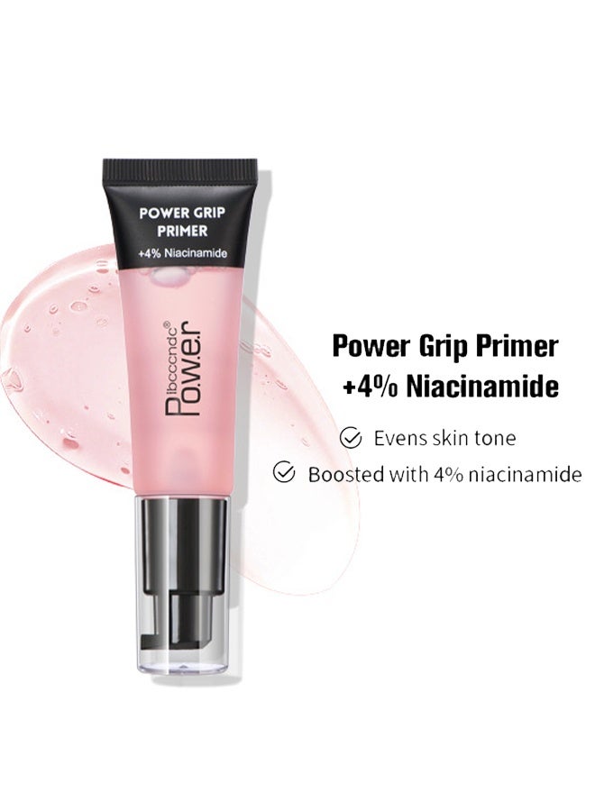 ibcccndc Power Grip Primer, +4% Niacinamide,Hydrating Face Primer Makeup for Smoothing Skin and Gripping Makeup long lasting Pore Blurring Smooth and Brighten Skin Makeup Primer 24ml - Image 2
