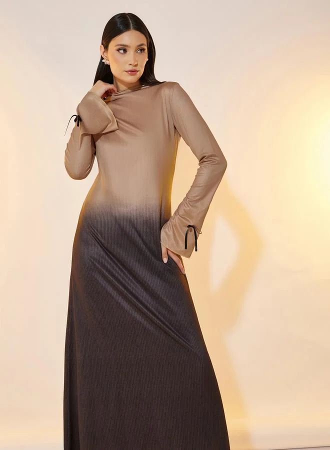 Take Two Ombre Pleated Dress