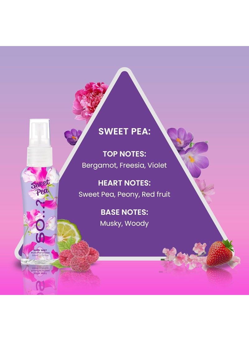 So..? So Body Mist Set  Body Spray for Women  Cruelty Free Vegan Perfumes for Women  650 to 1000 Sprays  Travel Size Gift Set  4 pcs Pack of 2  - Image 3