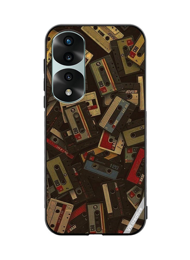 VR CREATIVE Protective Case Cover For Honor 70 Pro Music Carrds Design Multicolour - Image 1