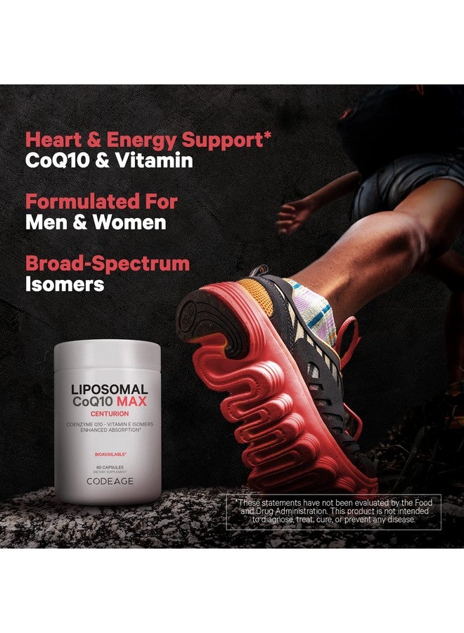 Codeage Liposomal Coq10 Supplement Max Vitamin E Isomers Tocopherols 250Mg Coenzyme Q10 Cardiovascular & Energy Support Pills Nongmo Vegan Glutenfree 2 Month Supply 60 Capsules - Image 5