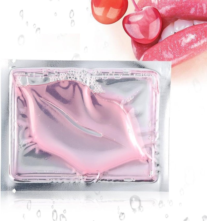 15 pcs Lip Mask Pink Crystal Collagen Beauty Exfoliating Moisturizing Anticrack Skin Care Product Lip Care Beauty Care Effectively AntiWrinkle and Nourish The Lip Skin Nourishes Lip Care Pad