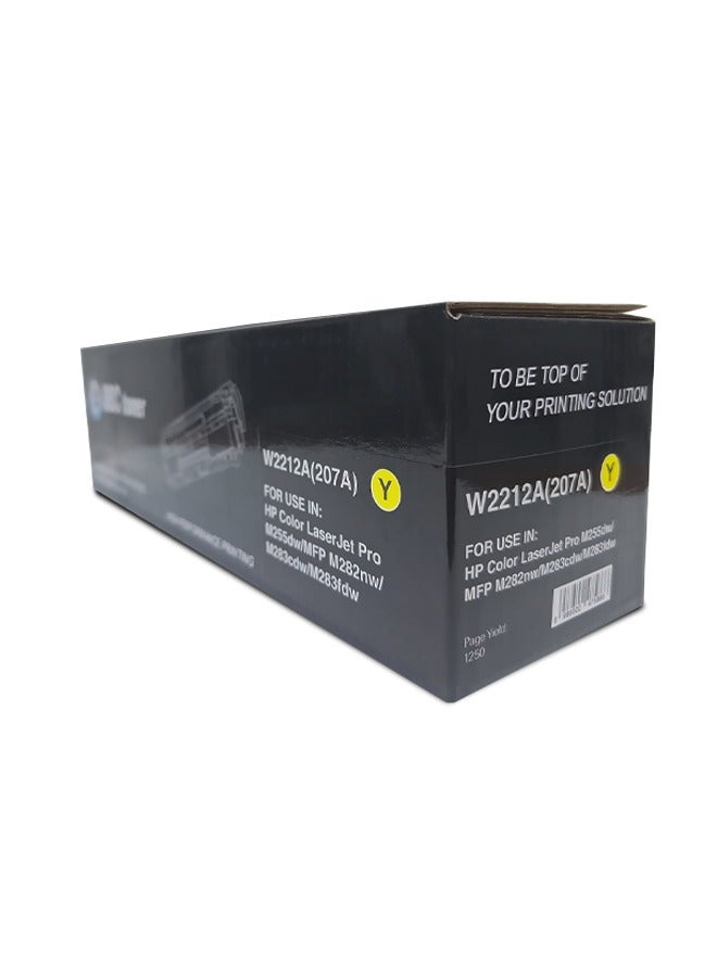 OBC 207A Yellow Laser Printer Toner (W2212A) is the ideal solution for high-quality printing and reliable performance. This toner delivers up to 1,350 pages of printing. - Image 2