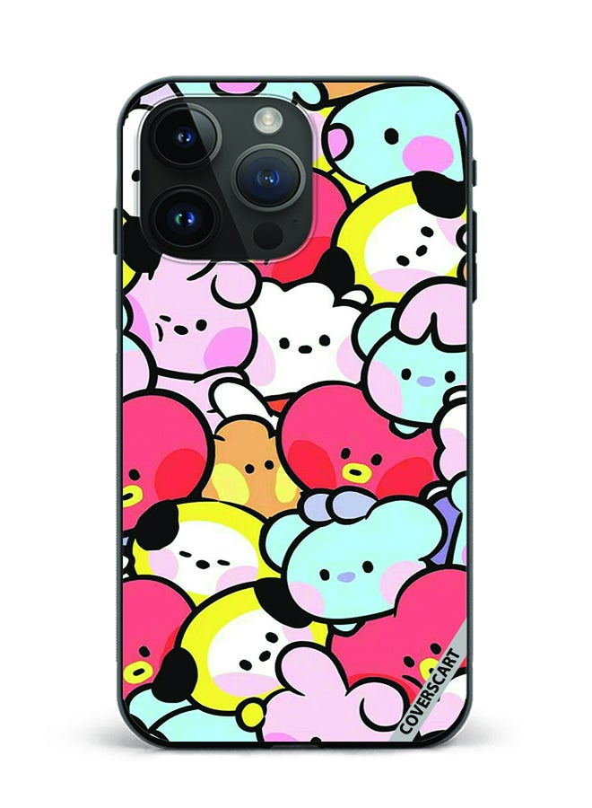 COVERSCART Protective Case Cover For Apple iPhone 15 Pro Cartoon Design Multicolour - Image 1