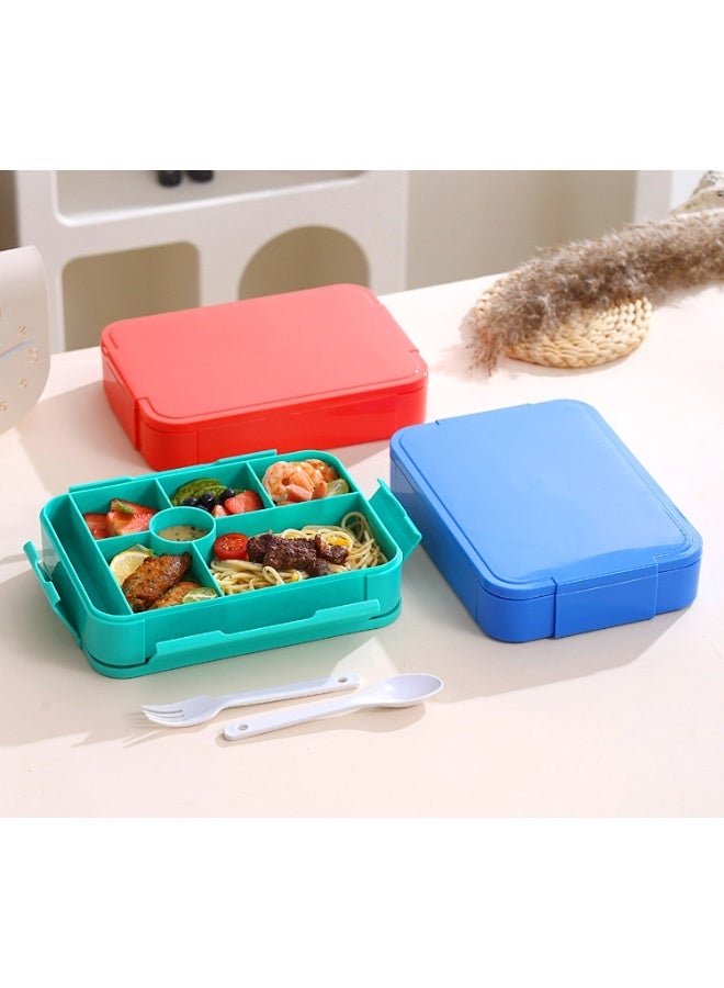 شيبشيب علبة بنتو محمولة بستة أقسام، علبة غداء متينة وحاويات غداء مانعة للتسرب للبالغين والأطفال والطلاب - Image 3