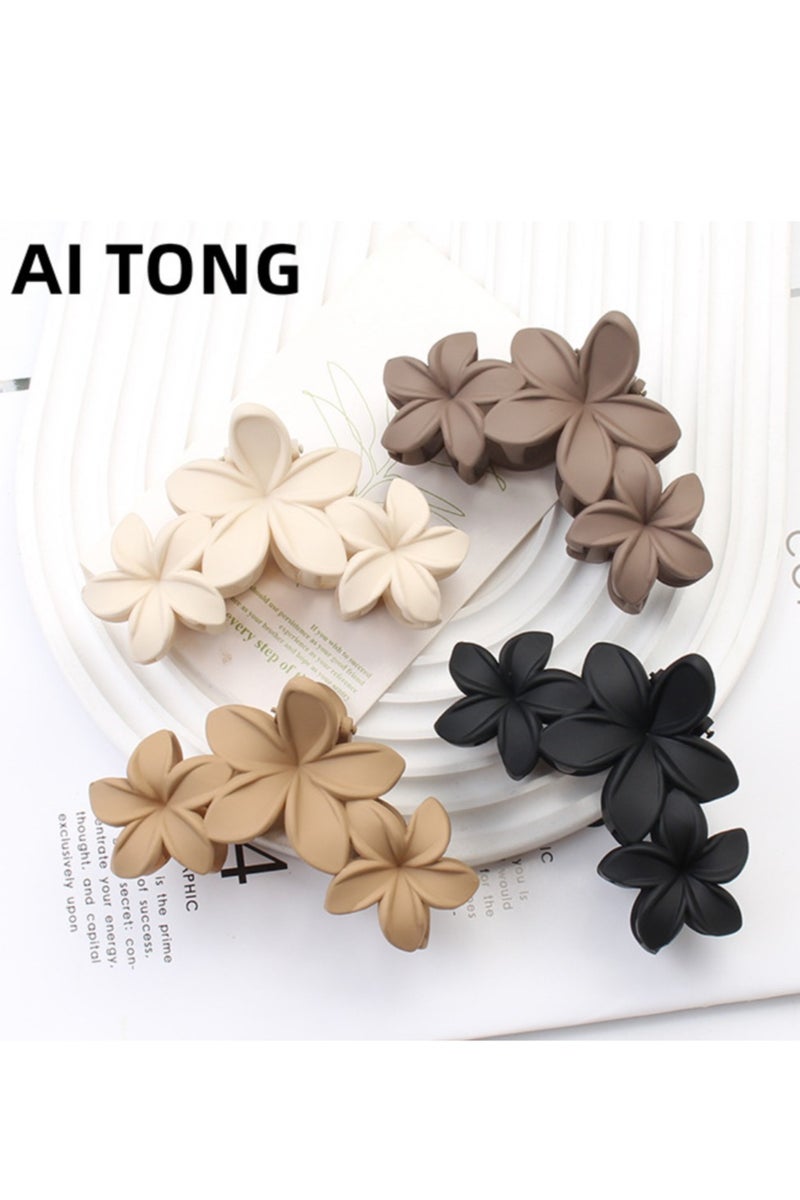 New style hair clip all-match hair clip hairpin headdress European and American frosted flower shark clip hair accessories hair clip for women - Image 2