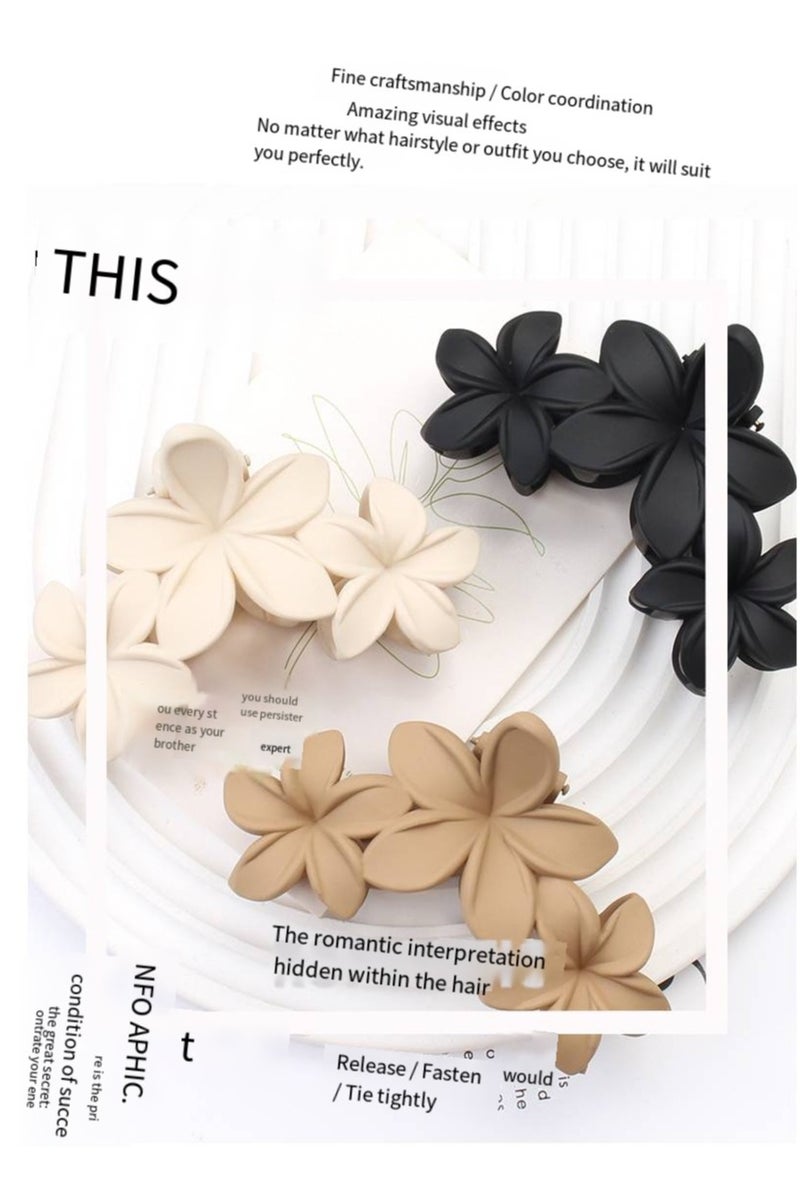 New style hair clip all-match hair clip hairpin headdress European and American frosted flower shark clip hair accessories hair clip for women - Image 3