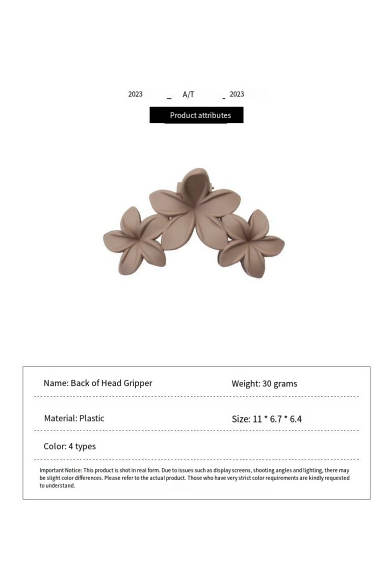 New style hair clip all-match hair clip hairpin headdress European and American frosted flower shark clip hair accessories hair clip for women - Image 4