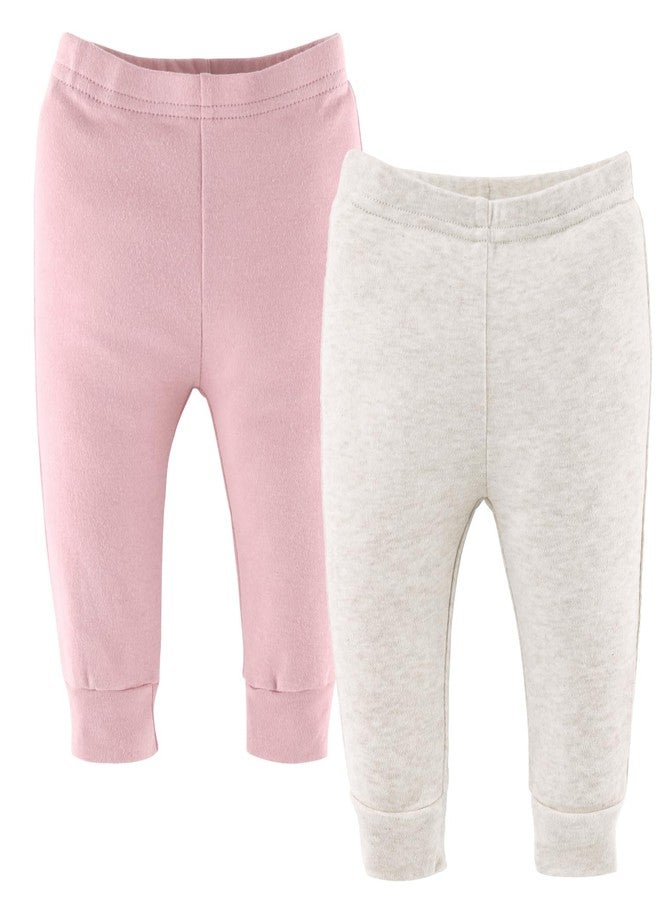 The Peanut Shell The Peanutshell 5 Pack Baby Girl Pants Set - 100% Cotton Toddler Pants for Girls, Newborn Baby Girl Clothes for Toddlers and Babies - Rainbow Safari - Image 4