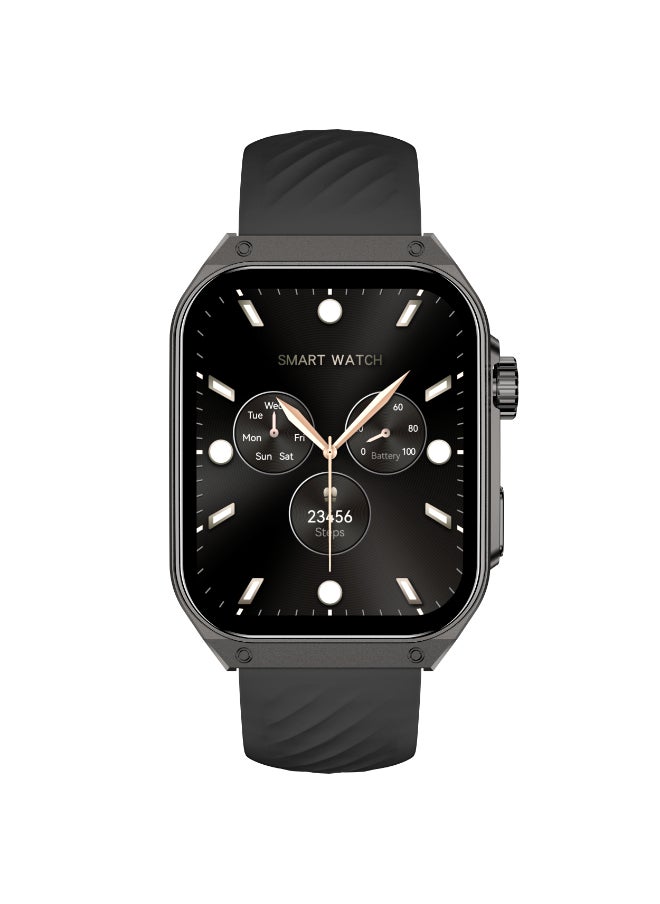 KENNETH SCOTT Unisex Silicone & Leather Smart Watch KCRV9-XSBBB - 40.8 mm  - Image 5