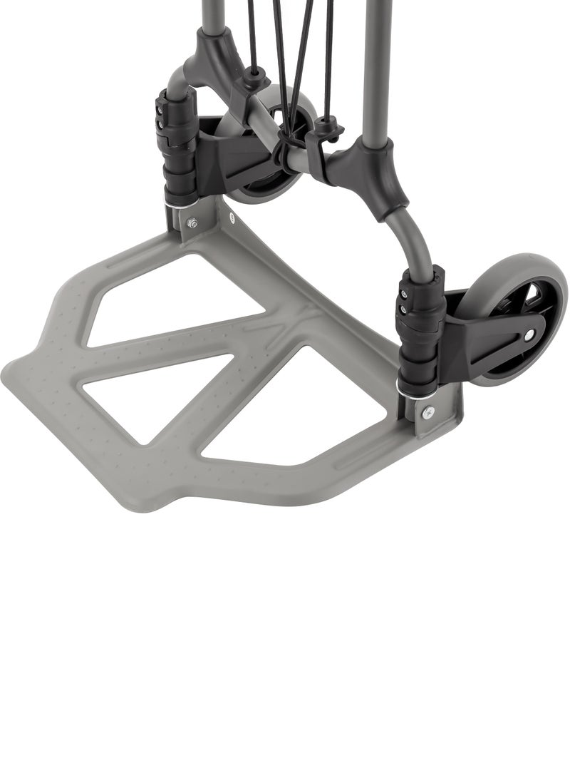 GEEPAS Geepas Hand Truck- GMH59465/ 70 kg Load Capacity, Multi-Purpose, Foldable, 390x280 mm Plate Size, 5" Wheels/ Durable and Sturdy Steel Construction, Perfect for Lifting Things, Moving Heavy Objects  - Image 4