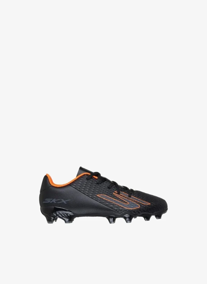 SKECHERS Boys Jr Youth Fg Lace-Up Football Firm Ground Shoes - 252160L-Bkor-C