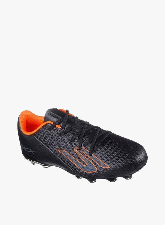 SKECHERS Boys Jr Youth Fg Lace-Up Football Firm Ground Shoes - 252160L-Bkor-C