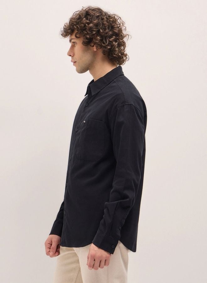 THE BEAR HOUSE Shacket for Men | Long Sleeve, Casual Button-Down | Soft, Breathable Fabric for Work, Everyday, & All-Season Wear in Stylish Design  - Image 5