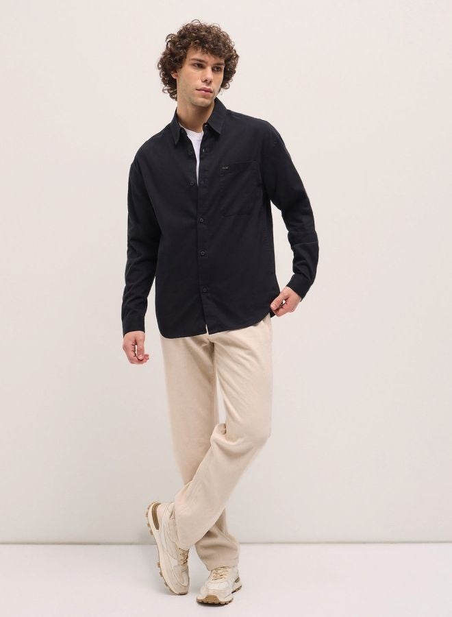 THE BEAR HOUSE Shacket for Men | Long Sleeve, Casual Button-Down | Soft, Breathable Fabric for Work, Everyday, & All-Season Wear in Stylish Design  - Image 4