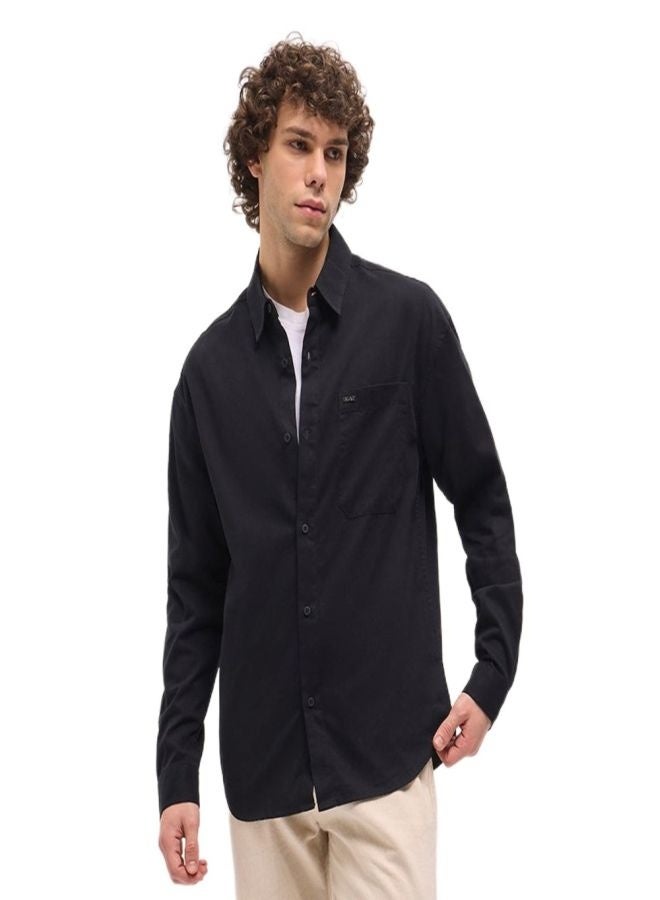 THE BEAR HOUSE Shacket for Men | Long Sleeve, Casual Button-Down | Soft, Breathable Fabric for Work, Everyday, & All-Season Wear in Stylish Design  - Image 1