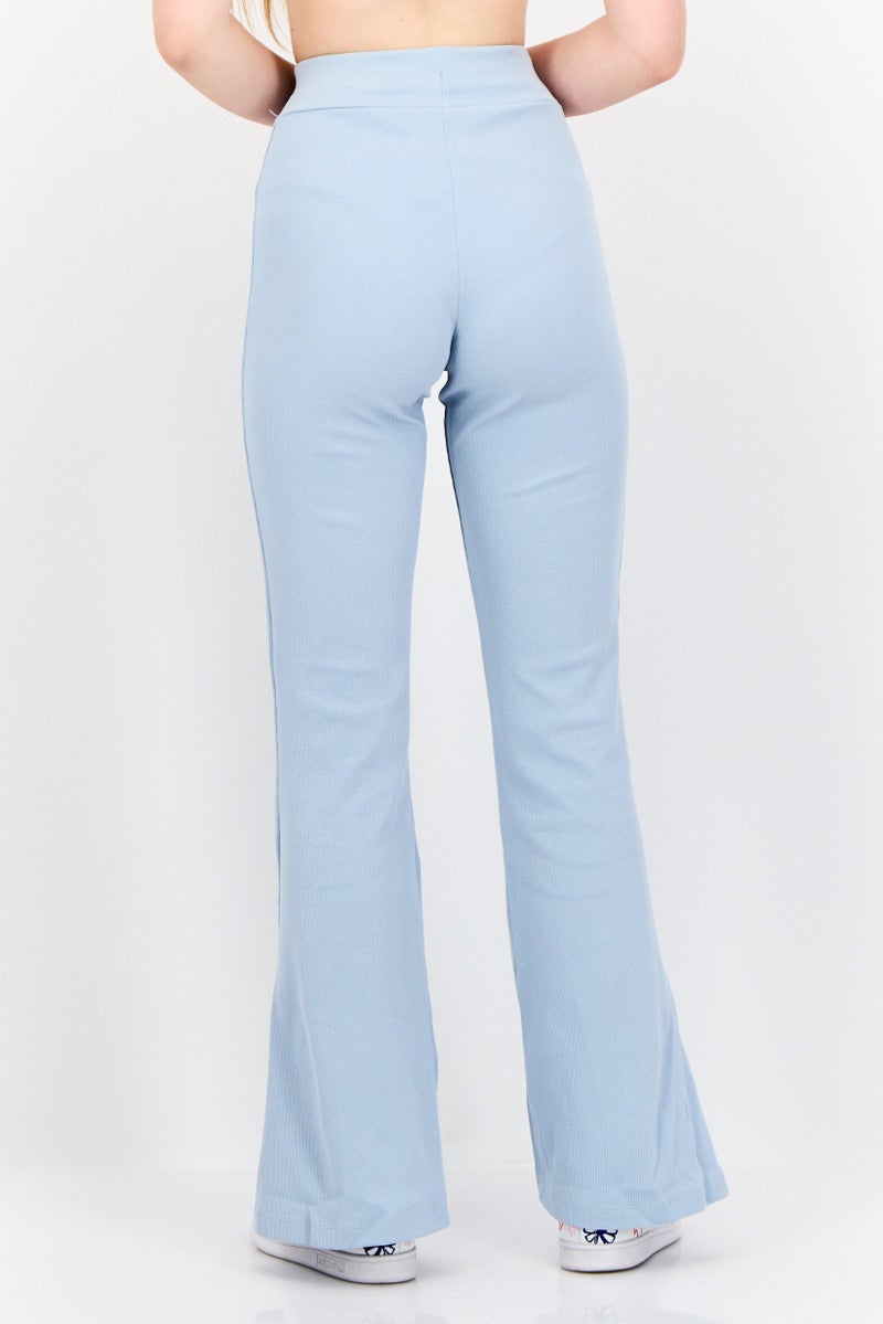 Adidas Women Slim Fit Outdoor Flared Leg Pants, Light Blue - Image 2