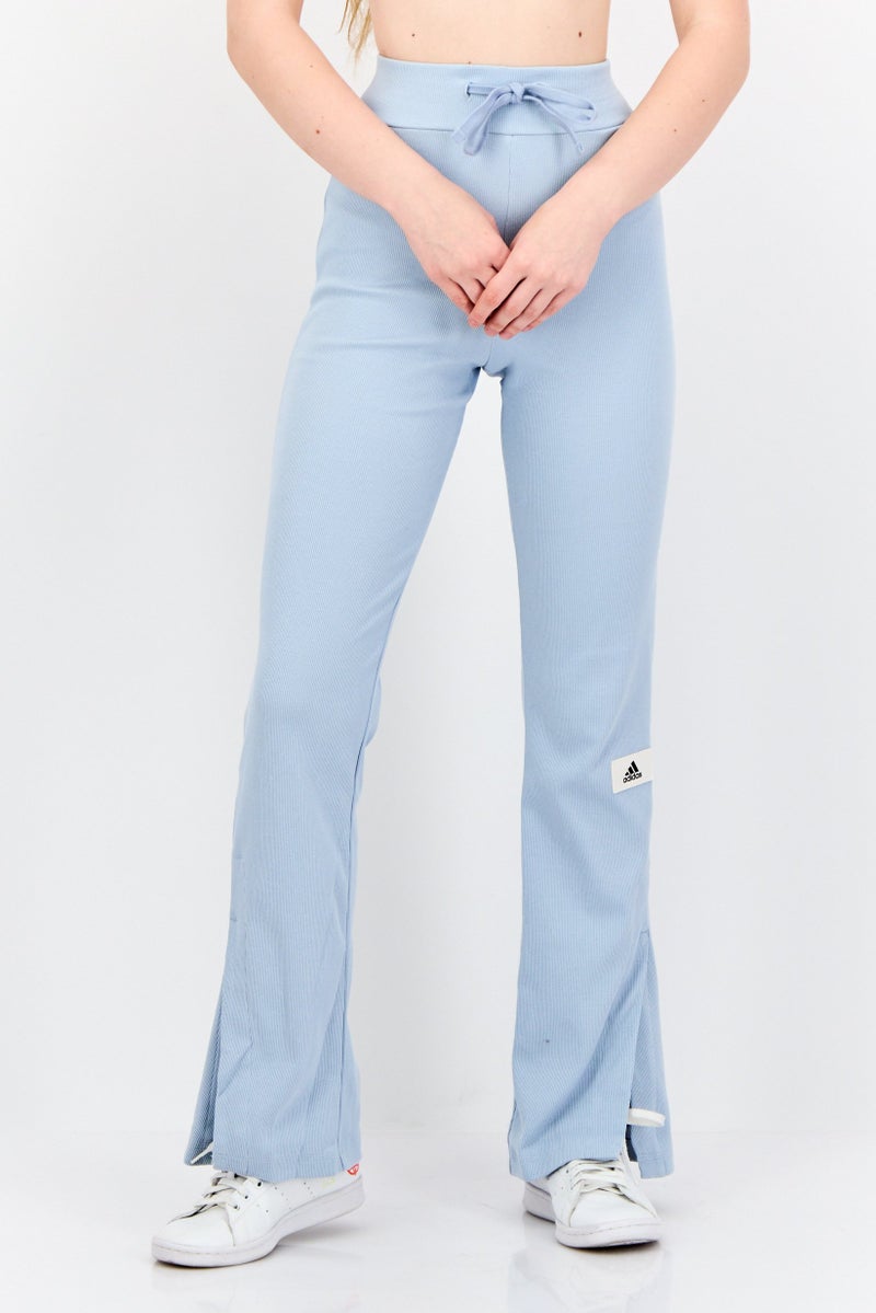Adidas Women Slim Fit Outdoor Flared Leg Pants, Light Blue - Image 1