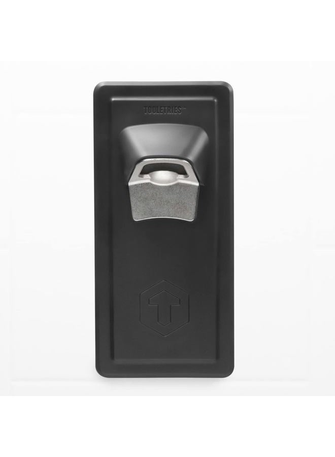 Tooletries - The Catcher - Bottle Opener with Silicone Grip Technology & Built-In Magnet to Catch Caps - Removable & Reusable - For Home Fridge, Shower, BBQ, Boat, RV, Garage or Any Shiny Surface - Image 2