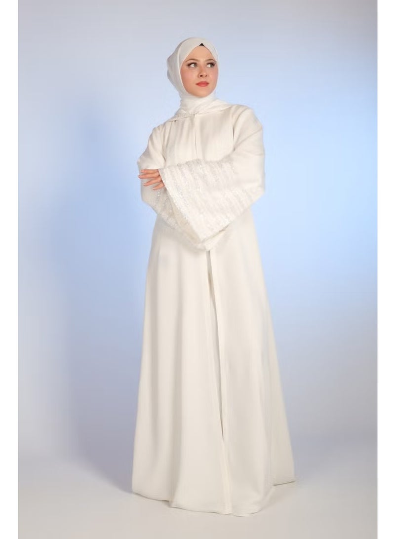 Wonderful Wear Princess Abaya White - Image 5