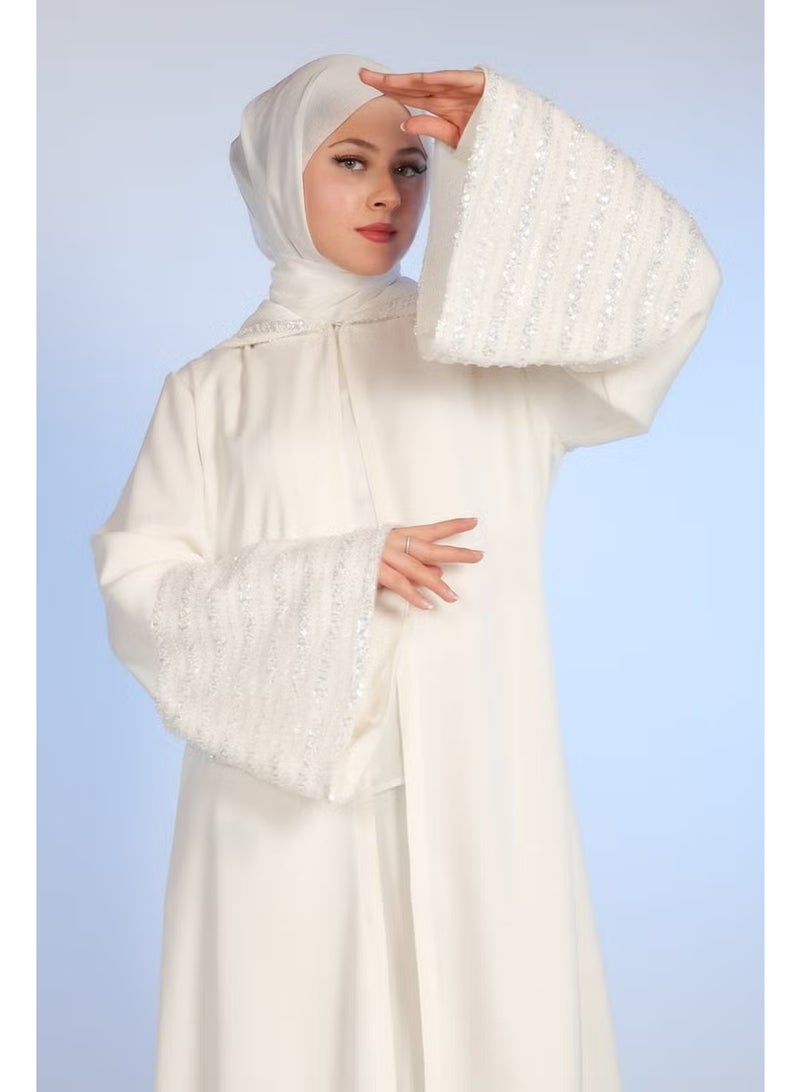 Wonderful Wear Princess Abaya White - Image 3