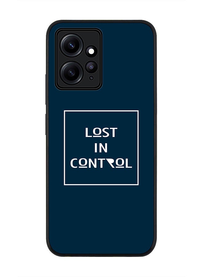 Stylizedd Rugged Black edge case for Redmi Note 12 4G Slim fit Soft Case Flexible Rubber Edges Anti Drop TPU Gel Thin Cover - Lost in control - Image 1