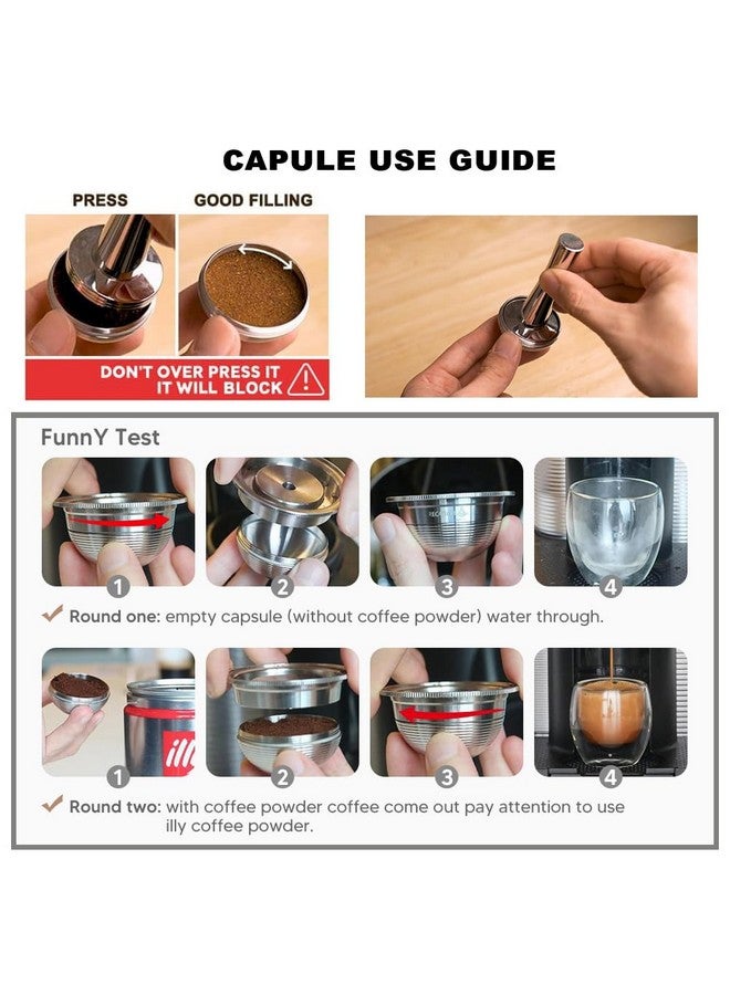 RECAFIMIL Stainless Steel Refillable Coffee Pods Compatible for Nespresso VertuoPlus,Stainless Steel Reusable Coffee Capsules Pods (2.4 oz) - Image 5