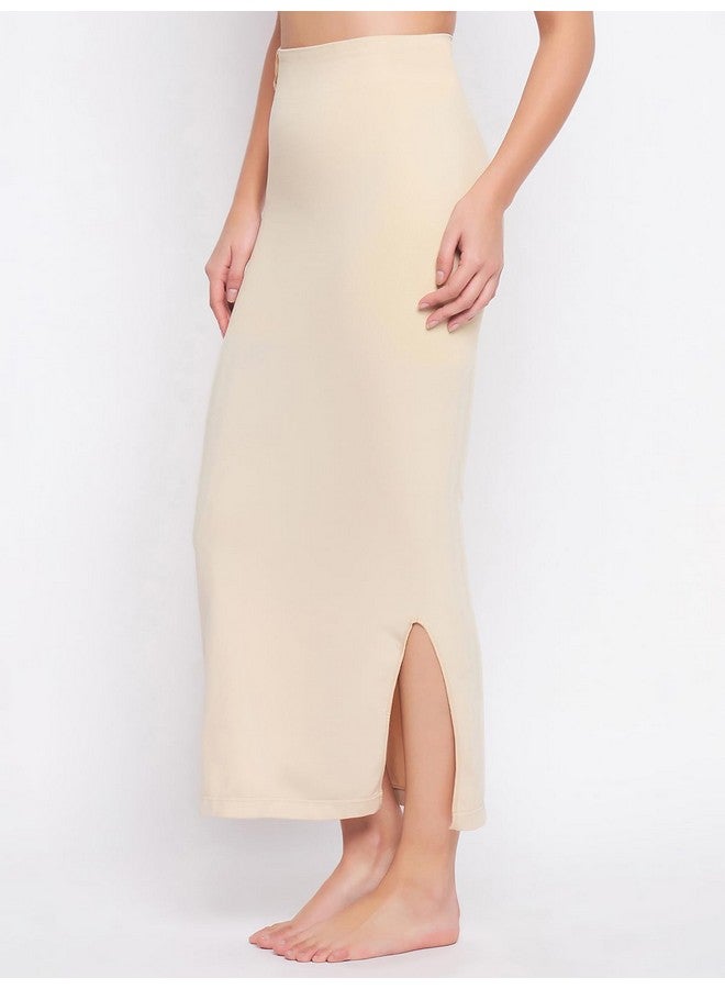Clovia Clovia Women's Plain/Solid Shaping Full Slip (SW0048P24S_Beige_Small) - Image 3