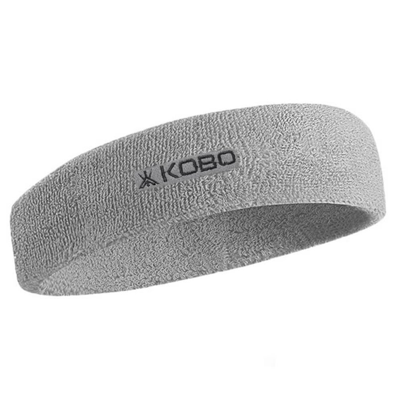 Kobo Gym Headband for Men and Women - Sports Headband for Workout & Running, Breathable, Non-Slip Sweat Head Bands for Long Hair (Grey) (Imported) - Image 5