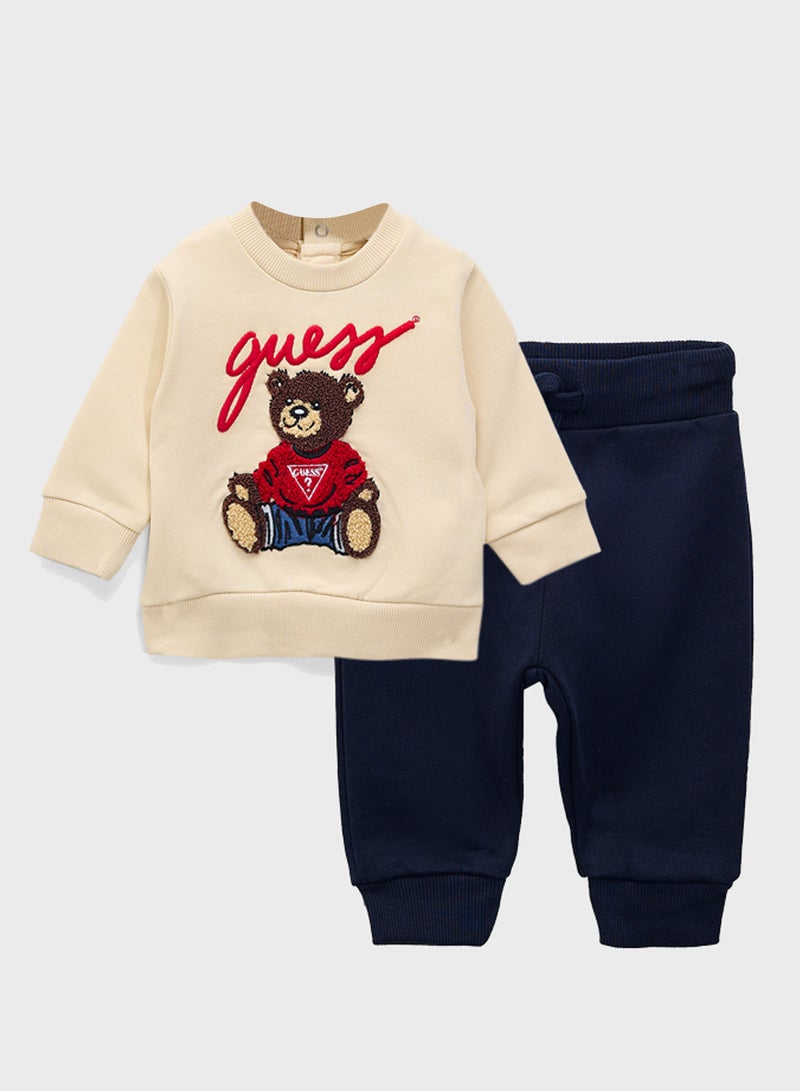 GUESS Infant Crew Neck Top And Pants Set - Image 1