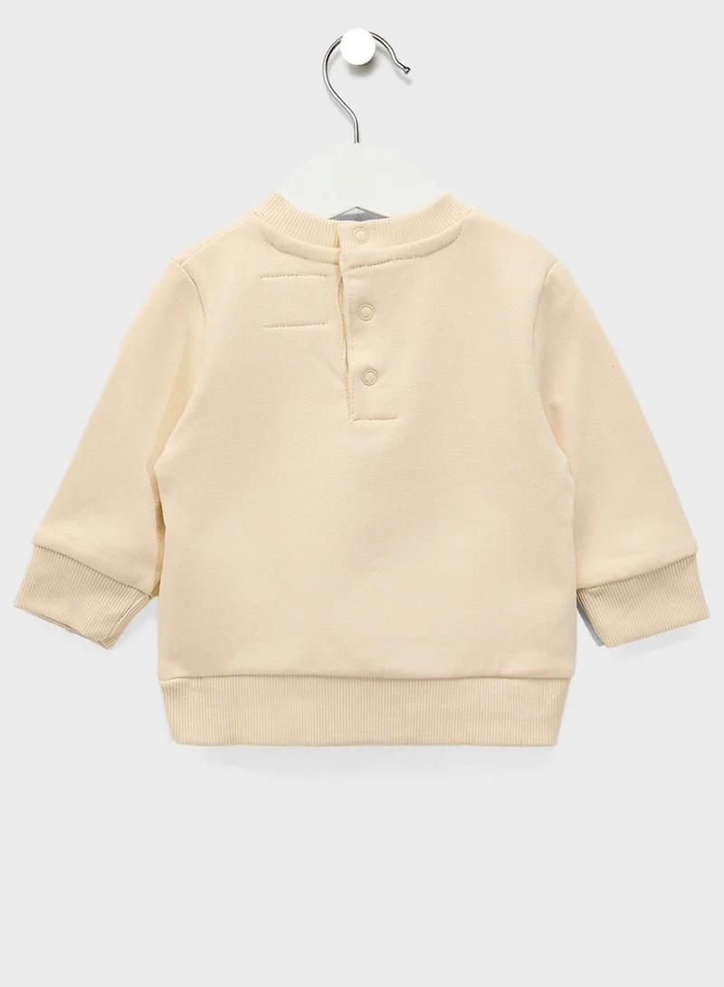 جس Kids Printed Sweatshirt & Pants Set