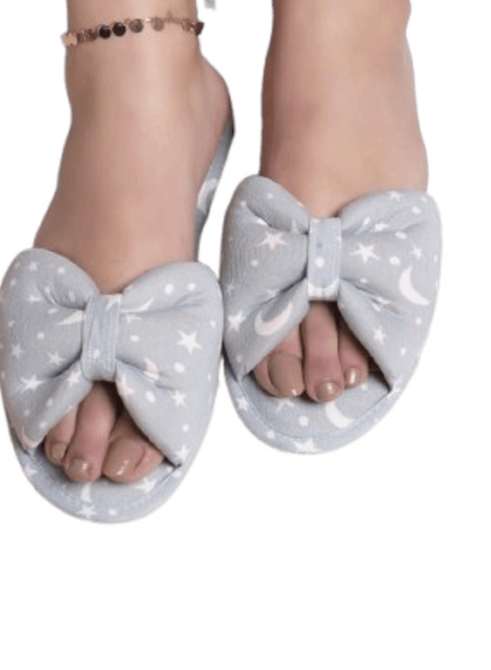 women baby blue cotton slippers 40/41