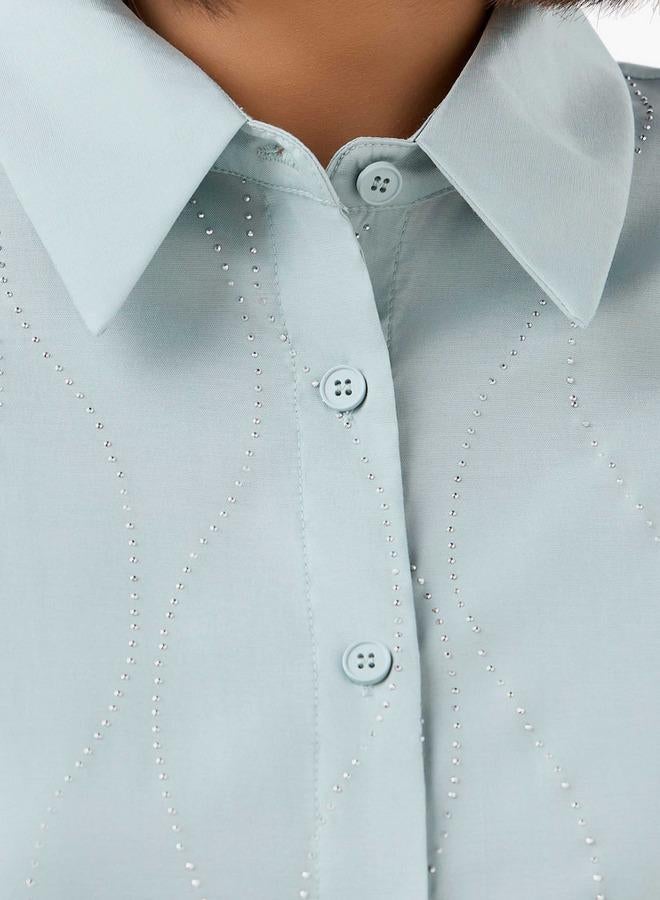 Splash FAV Shirt with Embellishment and Long Sleeves - Image 4