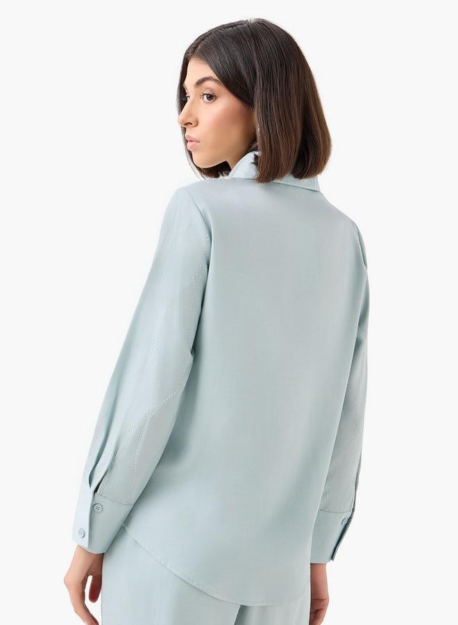 Splash FAV Shirt with Embellishment and Long Sleeves - Image 3
