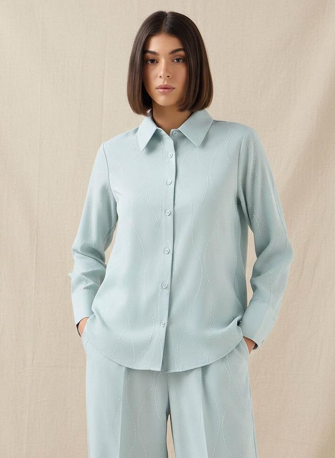 Splash FAV Shirt with Embellishment and Long Sleeves - Image 1