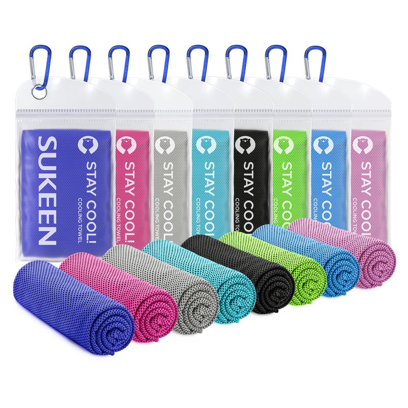 Sukeen Cooling Towel,Instant Evaporative Cooling for Sports,Yoga,Golf,Gym,Neck,Workout and More(40â€x 12â€) - Image 1