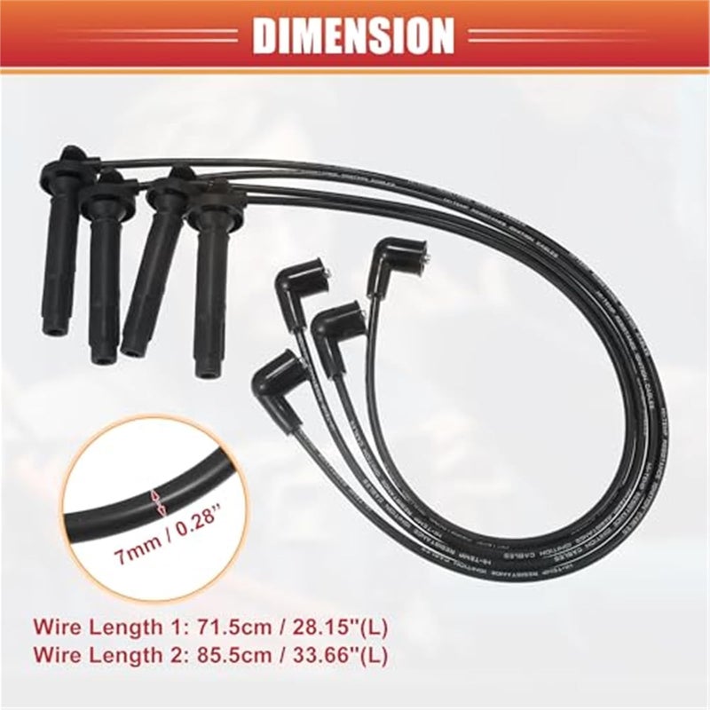 Vuzmode Car Spark Plug Coil Wires for Subaru - Image 4