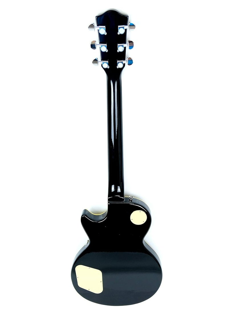 Mike Music 39 Inch Electric Guitar,  Full Size Electric Guitar LP Style for Beginner, Intermediate & Pro Players,Mahogany Wood Solid Body Guitar for Rock Pop Jazz Music, Bonus Electric Guitar Bag, Strap, Cable, 2 Picks - Black  - Image 4
