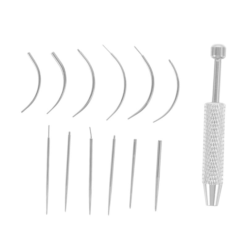 Multi-source stock guarantee Stainless Steel Body Piercing Kit with 16g 18g Threaded and Threadless Insertion Pins, 1 Short Grabber and Ear Nose Lip Navel Piercing Supplies Market aligned local stock Advanced minimal build Gulf market trial optimized design Pop-area nearby warehouse Economical varied sizing picks Global simple assemble options Carefully selected material Local licensed courier Locally packed stock Durability enhanced Sufficient order stock Flat working surface Most item matching trendy design Balanced weight Full land route delivery Big & small space compatible Nationwide courier network Quick assemble Global production standard crafted Batch uniform stable quality Reliable local delivery service Secure equipped warehouse Trendy varied sizing alternatives General purpose design - Image 1