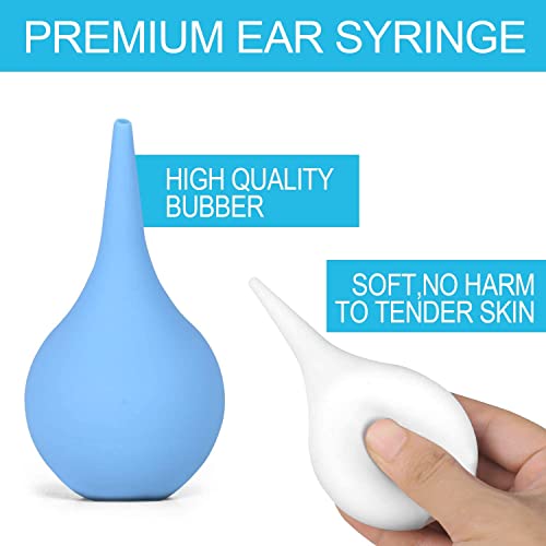 Romeda 2 Pack Ear Syringe 2oz / 60ml Hand Bulb Syringe Ear Washing Squeeze Bulb, Rubber Squeeze Bulb Ear Syringe Ball Laboratory Tool - Image 3
