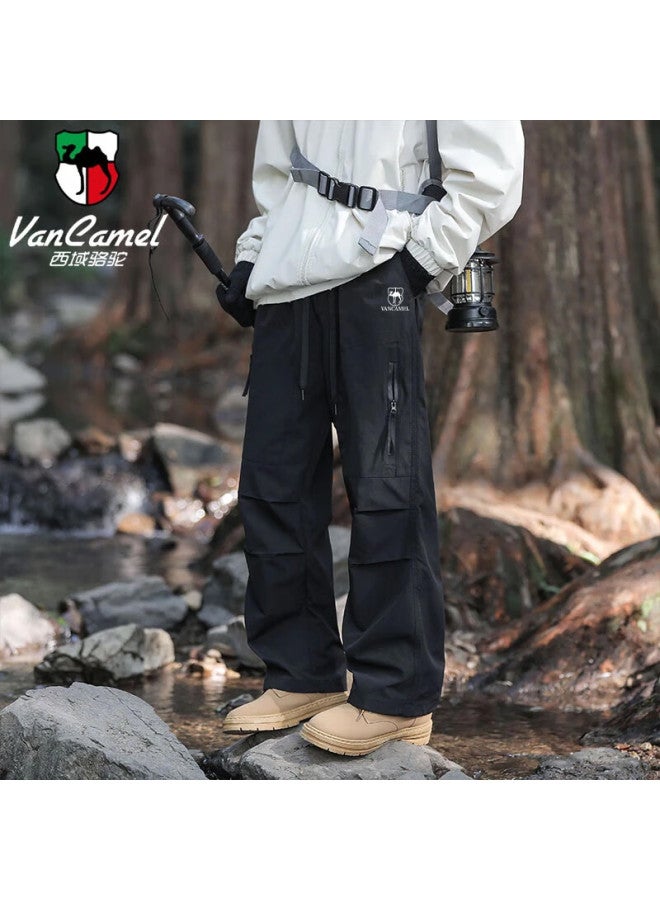 Vancamel Men's Spring And Autumn Outdoor Windproof Waterproof Long Pants Mountaineering Assault Pants Army Green XL - Image 2