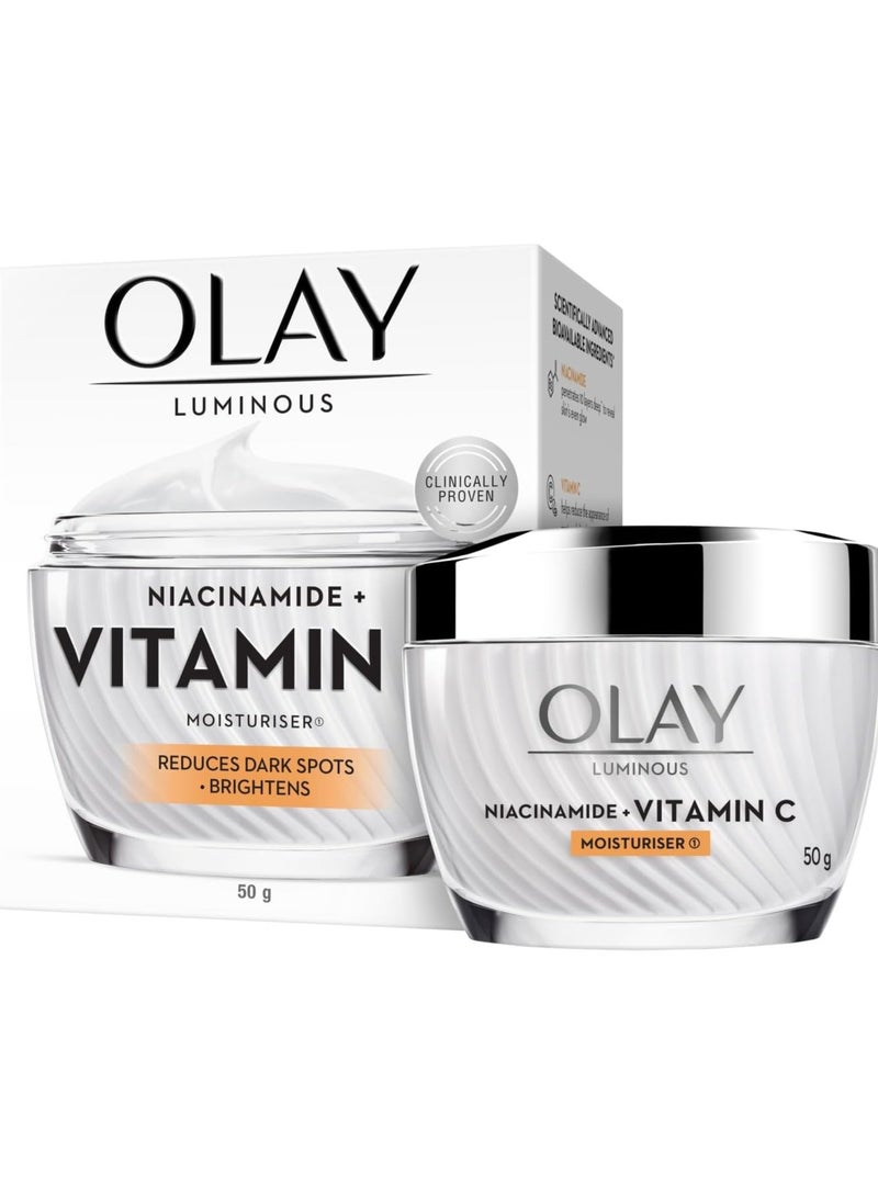 Olay Luminous Niacinamide + Vitamin C Face Cream Moisturizer 50g - Image 2